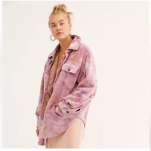 Free People Ruby Pink Tie-Dye Women's Jacket
